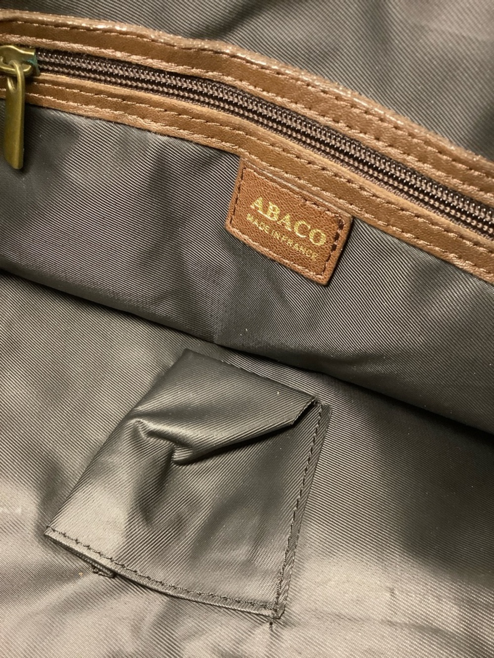 NWOT Y2K VTG Abaco Paris Leather Satchel - Picture 15 of 16